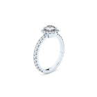 designer halo engagement ring with lab grown or natural diamonds by Formes