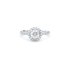 designer halo engagement ring with lab grown or natural diamonds by Formes
