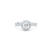 designer halo engagement ring with lab grown or natural diamonds by Formes