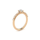designer solitaire engagement ring with lab grown or natural diamonds by Formes