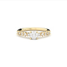 designer solitaire engagement ring with lab grown or natural diamonds by Formes
