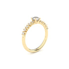 designer solitaire engagement ring with lab grown or natural diamonds by Formes