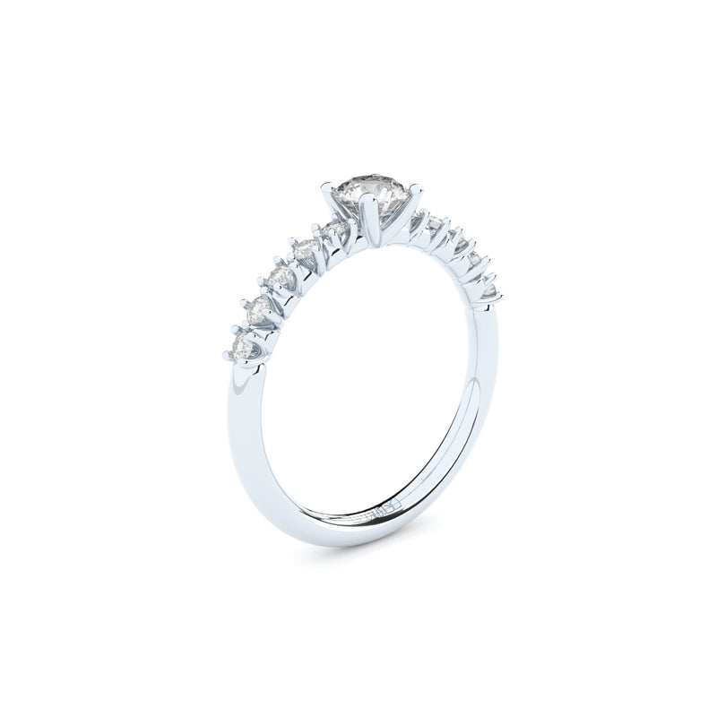 designer engagement ring with lab grown or natural diamonds by Formes