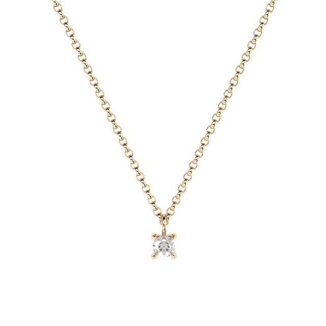 rose gold diamond pendant by Formes