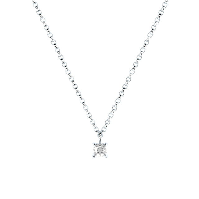 white gold diamond pendant by Formes