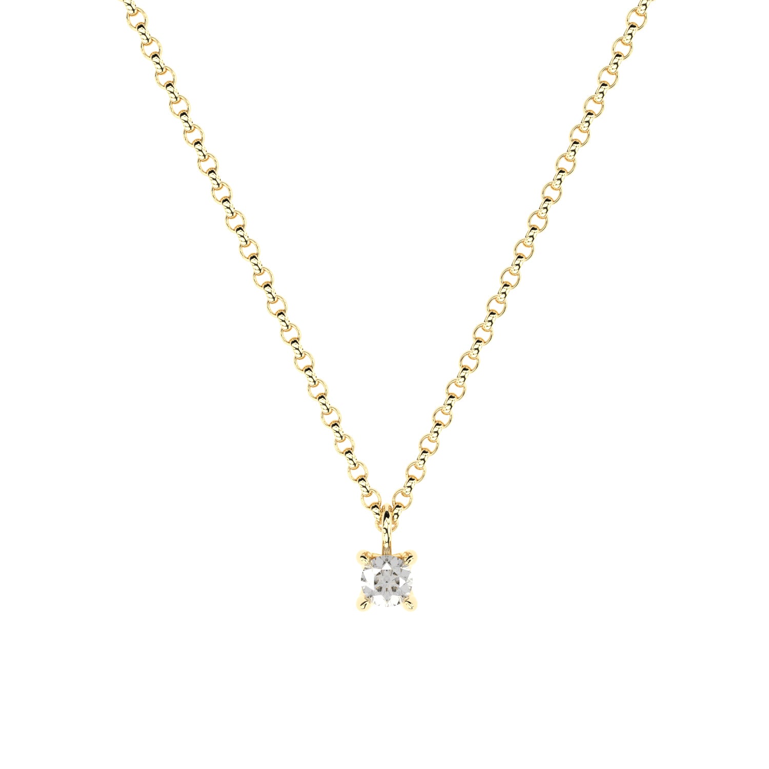 yellow gold diamond pendant by Formes