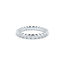diamonds eternity ring with round setting