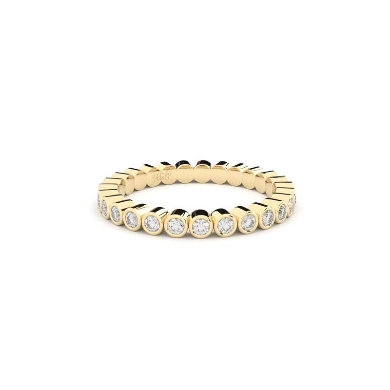 diamonds eternity ring with round setting