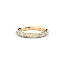 pave set diamond wedding ring