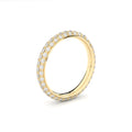 pave set diamond wedding ring