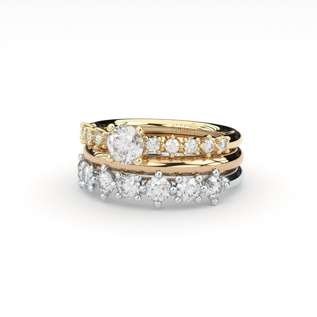 designer solitaire engagement ring with lab grown or natural diamonds by Formes