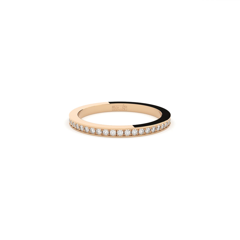 edgy eternity band with lab grown or natural diamonds by formes