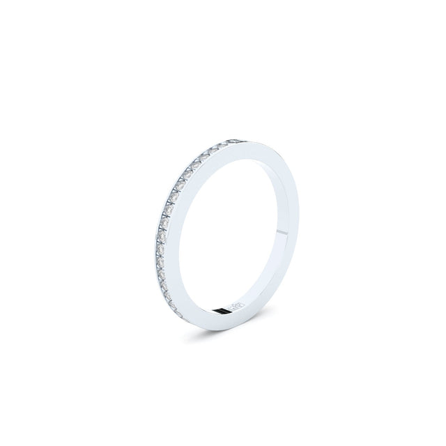 edgy eternity band with lab grown or natural diamonds by formes
