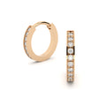 edgy hoop earrings with diamonds by Formes