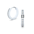 edgy hoop earrings with diamonds by Formes
