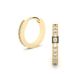 edgy hoop earrings with diamonds by Formes