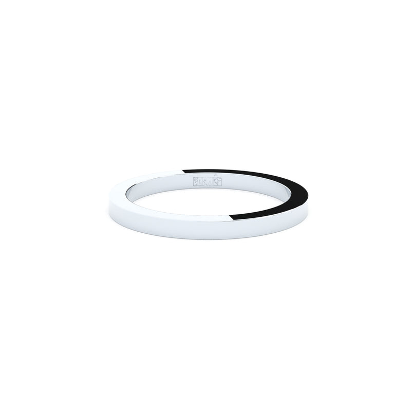 edgy square petite wedding ring 