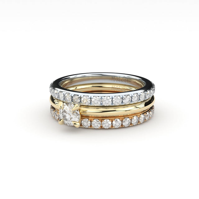 reinvented solitaire engagement ring with lab grown diamonds by Formes