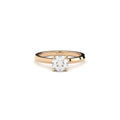 engagement ring x crown with lab grown diamond by Formes