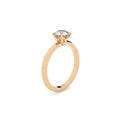 engagement ring x crown with lab grown diamond by Formes