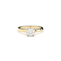 engagement ring x crown with lab grown diamond by Formes