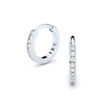 fine diamonds hoop earrings