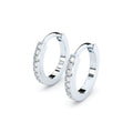 fine diamonds hoop earrings