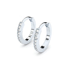 fine diamonds hoop earrings
