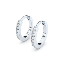 fine diamonds hoop earrings