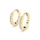 fine diamonds hoop earrings