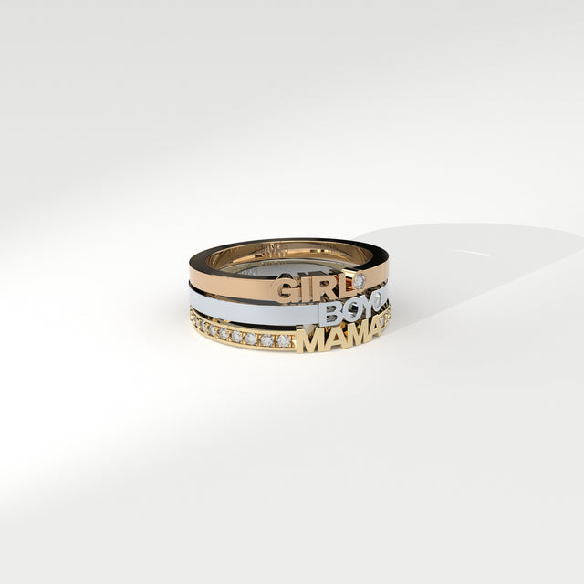 golden girl ring with lab grown diamond designed by Formes