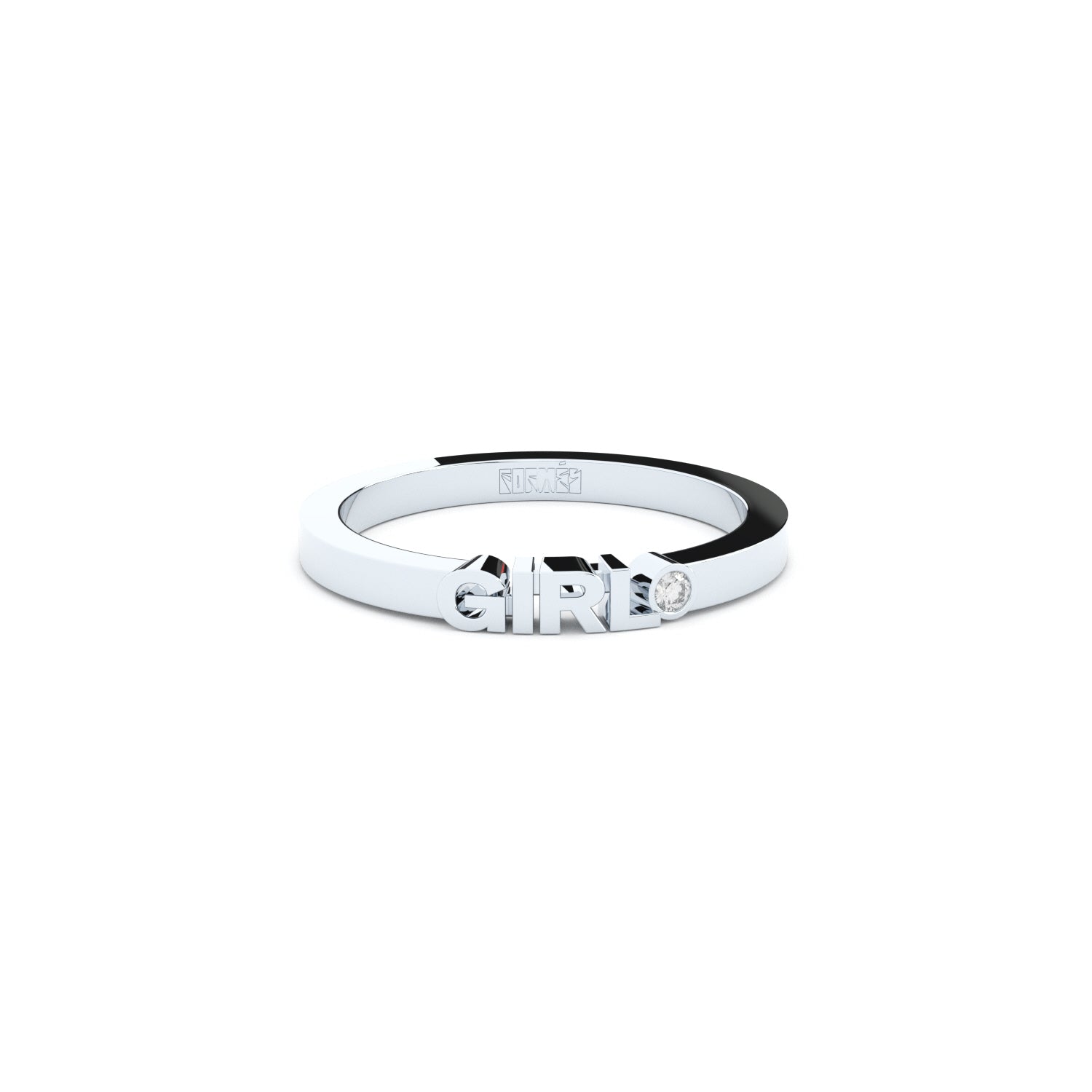 golden girl ring with lab grown diamond designed by Formes