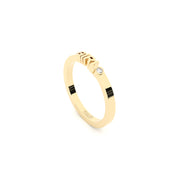 golden girl ring with lab grown diamond designed by Formes