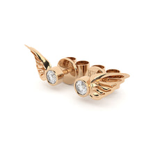 golden wings earrings with diamonds from formes