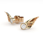 golden wings earrings with diamonds from formes