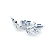 golden wings earrings with diamonds from formes