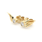 golden wings earrings with diamonds from formes