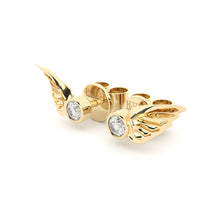 golden wings earrings with diamonds from formes