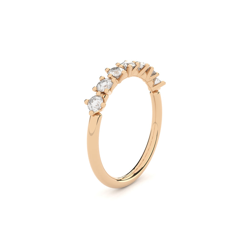 half eternity band with diamonds from DUO collection by Formes