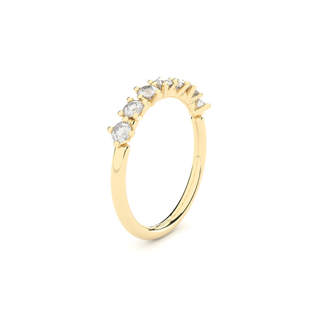 half eternity band with lab grown diamonds from DUO collection by Formes