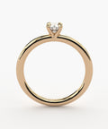 handmade lab grown diamond solitaire engagement ring by Formes