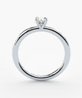 handmade lab grown diamond solitaire engagement ring by Formes
