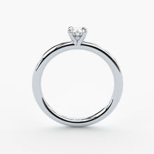 handmade lab grown diamond solitaire engagement ring by Formes