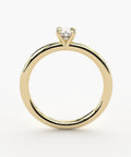 handmade lab grown diamond solitaire engagement ring by Formes