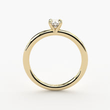 handmade lab grown diamond solitaire engagement ring by Formes