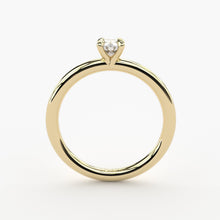 handmade lab grown or natural diamond solitaire engagement ring by Formes