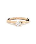 handmade lab grown diamond solitaire engagement ring by Formes