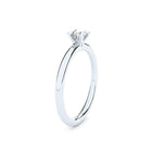 handmade lab grown diamond solitaire engagement ring by Formes