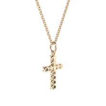 handmade cross pendant with lab grown or natural diamonds by Formes