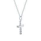 handmade cross pendant with lab grown or natural diamonds by Formes